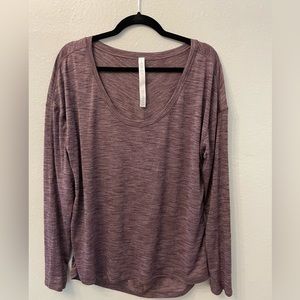 Lululemon Long sleeved, Scoop neck Shirt w Lulu tag.
